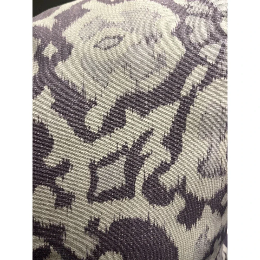 Pottery Barn Purple & White 20” Square Pillow Throw Bed